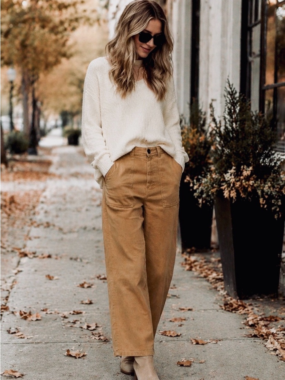 Tencel/Lyocel  ZARA High Waisted NEW dark mustard color